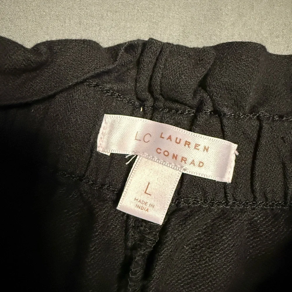 LC Lauren Conrad Women's Black High Waist Shorts